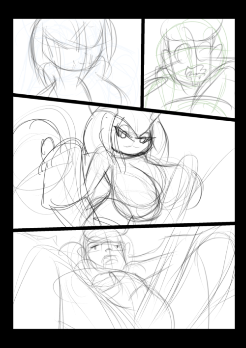 COuple of sketch pages from celia kirlia comic, which are subjected to change later on.