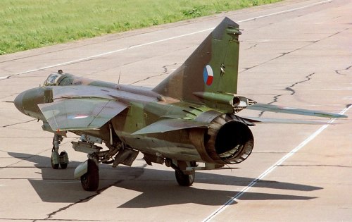 MiG-23 fighter of the Czechoslovak People’s Air Force.