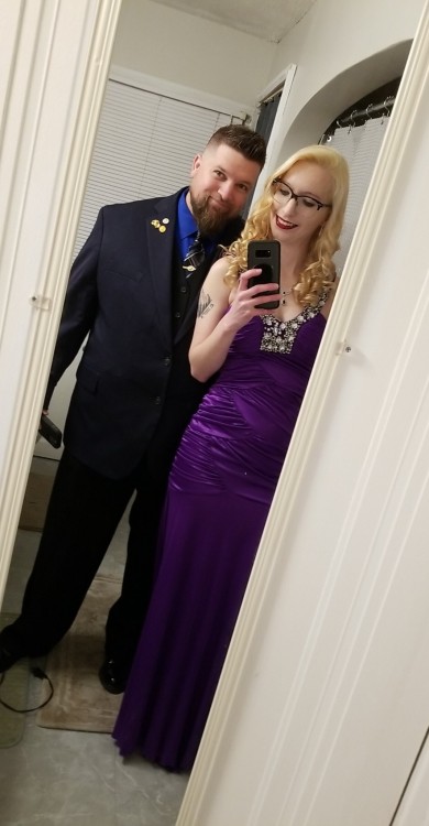 katiiie-lynn:Had such a fun time getting all dressed up tonight and celebrating the 246th birthday of the Marine Corps at the Marine Corps League birthday ball with my oh so handsome marine 🥰😍💖 Adam was the youngest marine at the ball and is