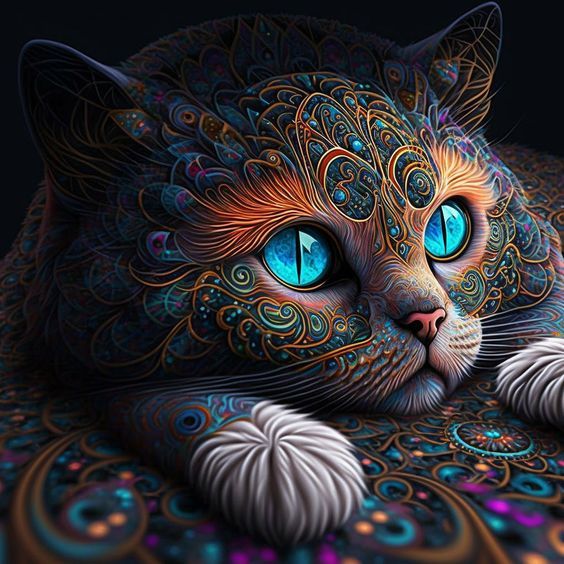 psychedelic cat pictures tumblr