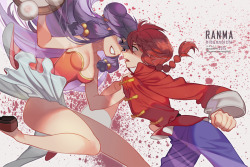 ranmafioso:  Shampoo &amp; Ranma - x Seoji  my two early waifus~ &lt;3