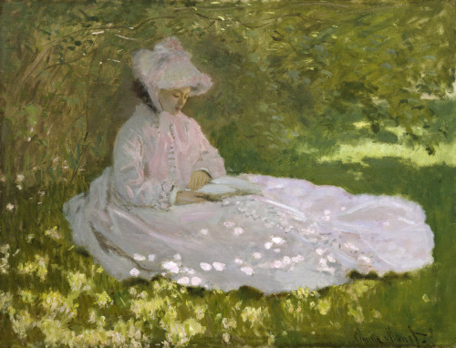 ladylabsinthe: Claude Monet - Springtime - 1872