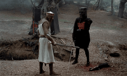flintknife:  ‘I’ve had worse. Come on, you pansy!’