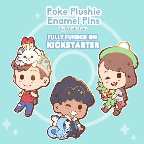 Poke Plushies Enamel PinWe are officially fully funded!!! Pins will be 2 in gold plated, hard enamel