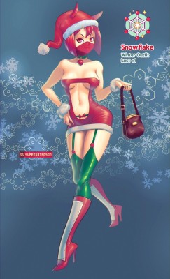 supersatansister:  Sexy holiday shopping Ninjakitty fanart, commissioned by a very cool client.