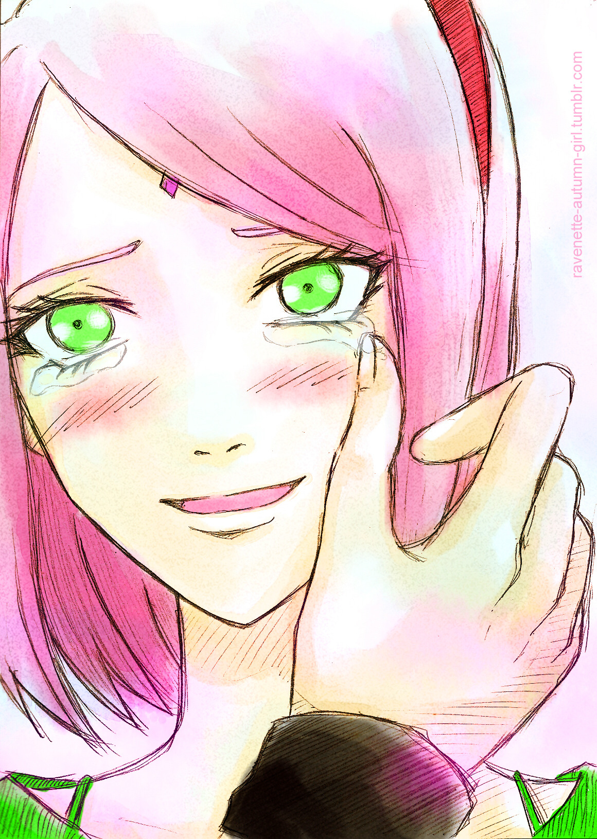 ravenette-autumn-girl:  “Okaeri, Sasuke-kun!”“Aa… Tadaima…”
