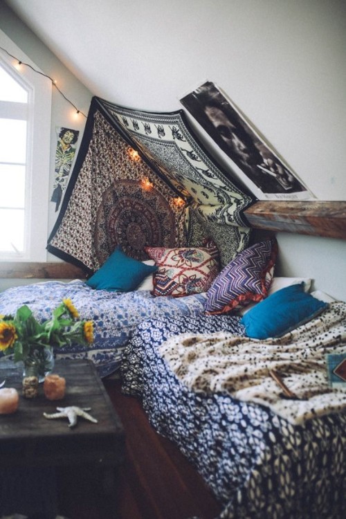 the-vexed-vortex:  10 Gorgeous Hippie/Boho Bedroom Designs  I love every single one of them!