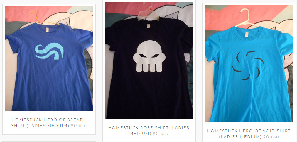 princessharumi:  Okay selling the rest of the stuff from my old Homestuck days, everything