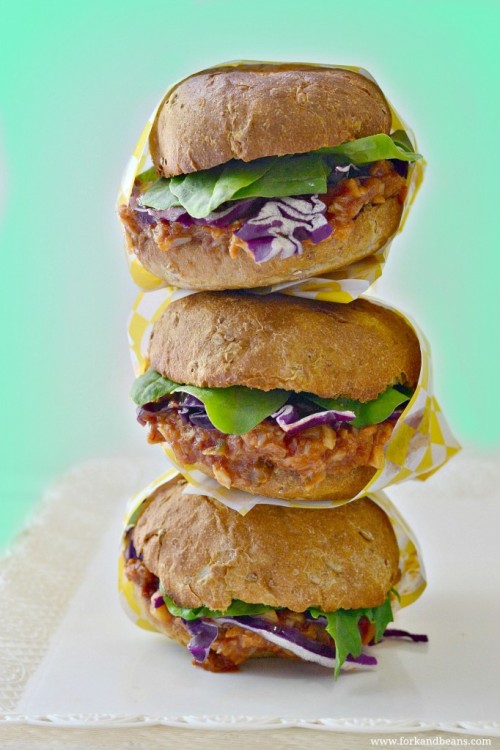 Porn Pics alloftheveganfood:  Vegan Barbecue Sandwich