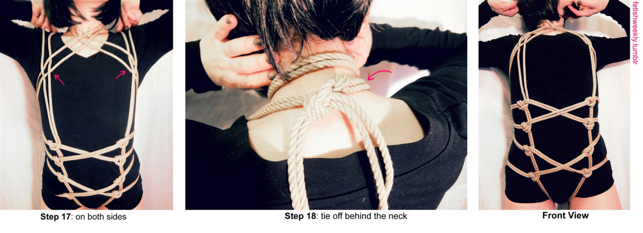 fetishweekly:    Shibari Tutorial: Harlot Harness ♥ Always practice cautious kink!