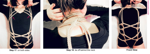  Shibari Tutorial: Harlot Harness ♥ Always practice cautious kink! Have your sheers ready in case of