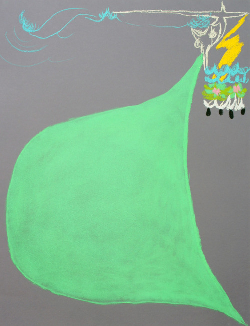  Eduardo Infante Lieder. 2017, Pastel on paper. 70 x 50cm.