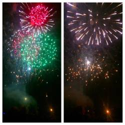 Fireworks with my lesbo lovaaaaaa @patronbarbie 🎆👭🇺🇸. Happy Birthday, Joey and America! #whometsatDingos