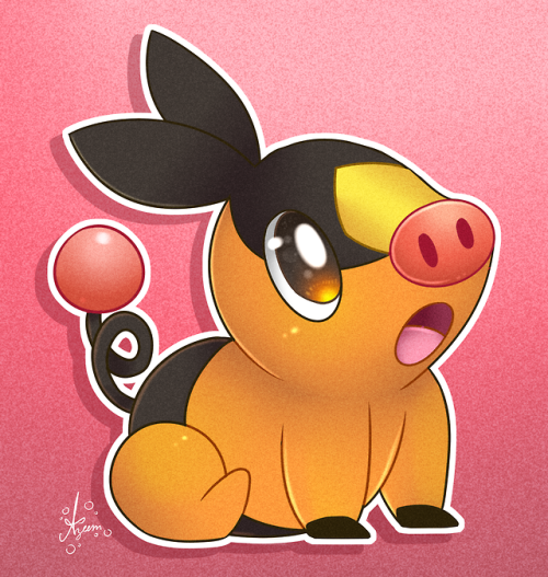  Quick doodle I know fire types ain’t my thing but, I wanted to give the piggles some love ton