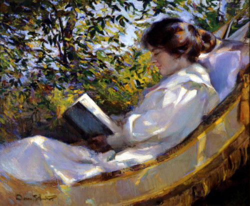 books0977:Summer Idyll. Donna Schuster (American, 1883-1953). Oil on canvas. The Irvine Museum.Schus