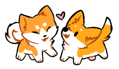 slovenskiy:  slovenskiy:  look at this small shibe i drew his name is apricot   this is apricot’s friend, croissant 