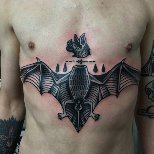 Porn sacredelectrictattoo:  Decapitated bat by photos