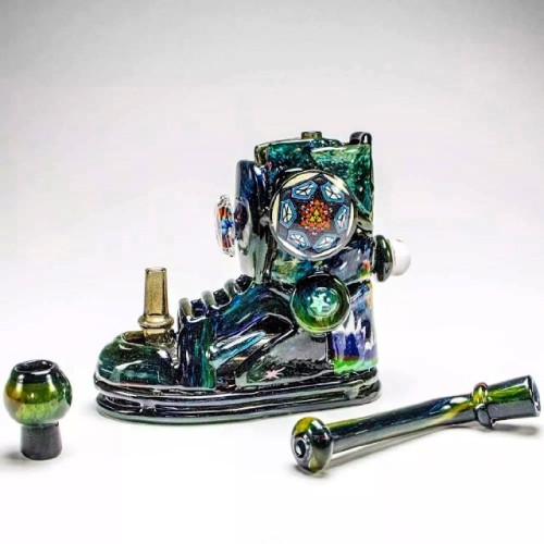 headyhunter: For the sneaker heads, some of the incredible work of glass artist Adam Whobery. I love