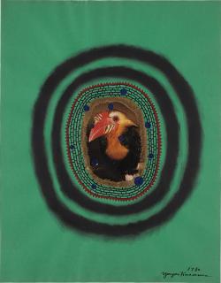 thunderstruck9:  Yayoi Kusama (Japanese, b. 1929), Bird, 1980. Collage, pastel, gouache and ink on paper, 26 x 20 in.via jimlovesart