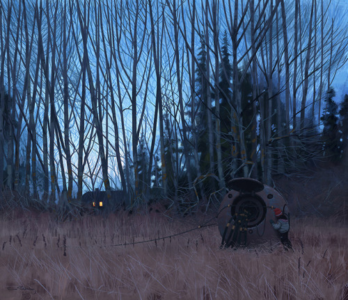 nightbringer24: crossconnectmag: Retro-futuristic Art by Simon Stålenhag Simon Stål