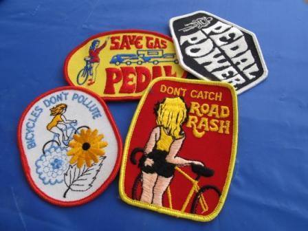 cryptofwrestling:  Vintage Bicycle themed patches from the 1970s