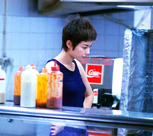 riseswind:Faye Wong as Faye in Chungking Express (1994) dir. Wong Kar-wai  