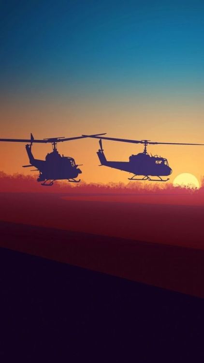 Military, helicopters, minimalsm, clouds, sky, sunset, 750x1334 wallpaper @wallpapersmug : http://bi