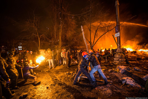 lmvgn:  sandandglass:  Revolution in Kiev, Ukraine  wow  Kiev burns.  Meanwhile, same time, all the freaking news talked about was Justin Bieber.