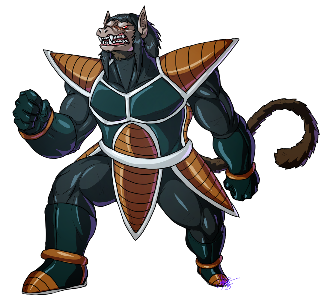 Annually, I remake this art of the Oozaru from Dragon Ball to see my e