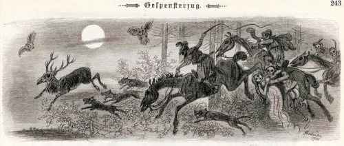 Adolf Oberländer (1845-1923), ‘Gespensterzug’ (Of Ghosts), “Fliegende Blätter&rdqu