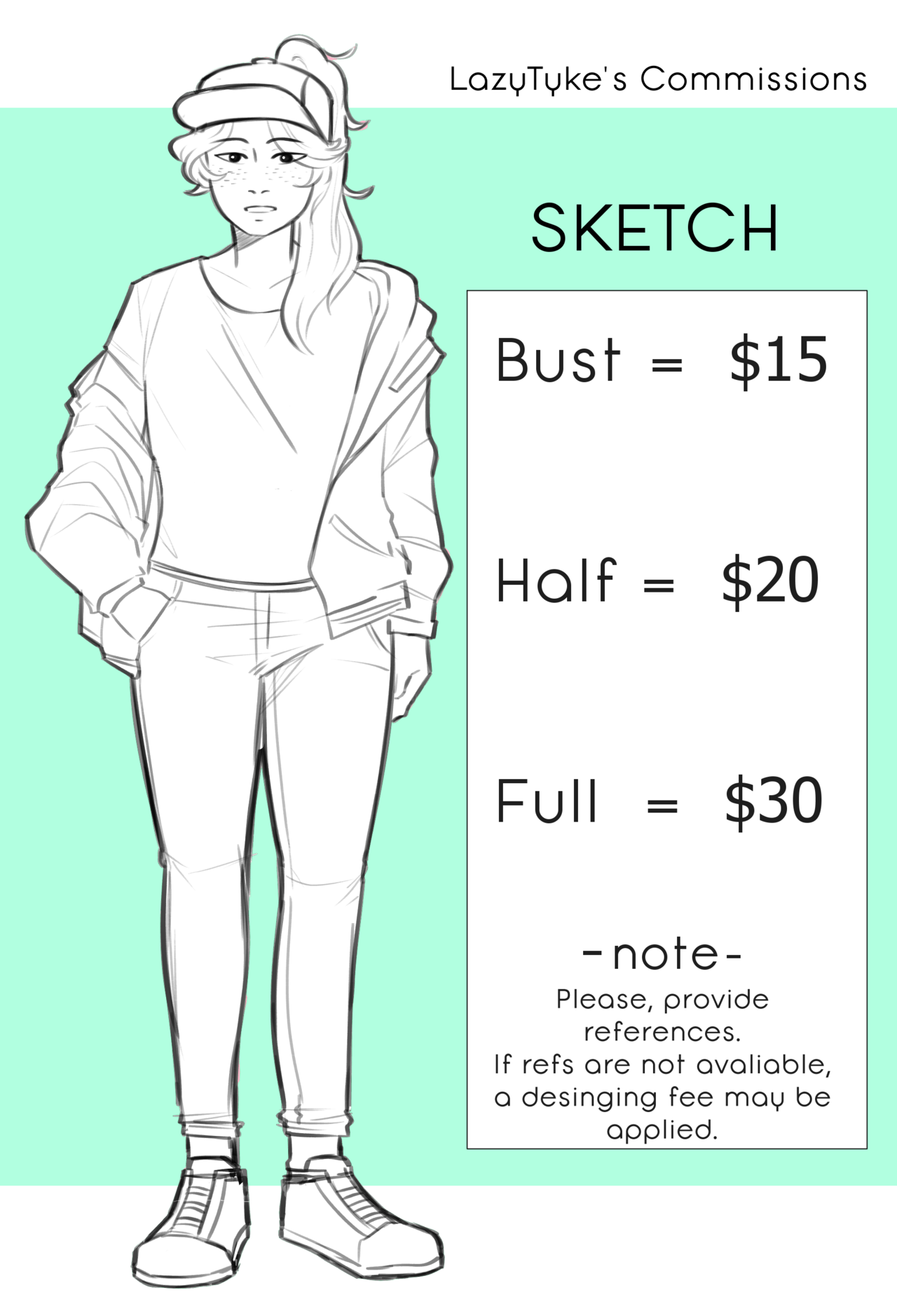 lazy-tyke: I’m opening up commissions!  Rules &amp; Info  Will draw:  fanart/shipping