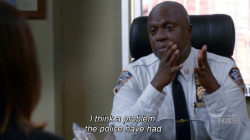 geekygothgirl:  cindymayweather:  HOT DAMN. ThAT’S HOW IT’S SUPPOSED TO BE DONE. B99 schooling the police. yall better take notes  Fictional police are so much better than real life police. Real life police should aspire to be as good as fictional