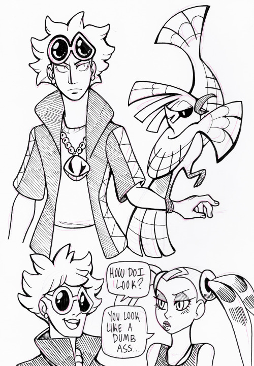 Guzma sketches! This was drawn before his team was released!