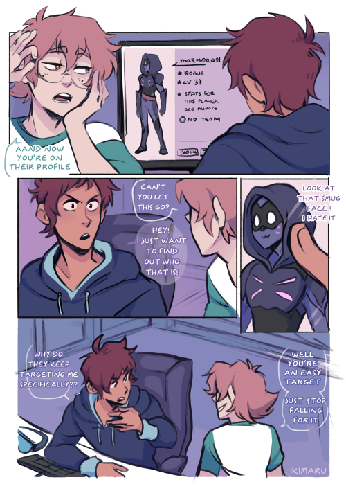 VR/college AU part 2!the masterplan&hellip;.not much klance in this part but we’re gonna get there&lt; previous | next &gt;