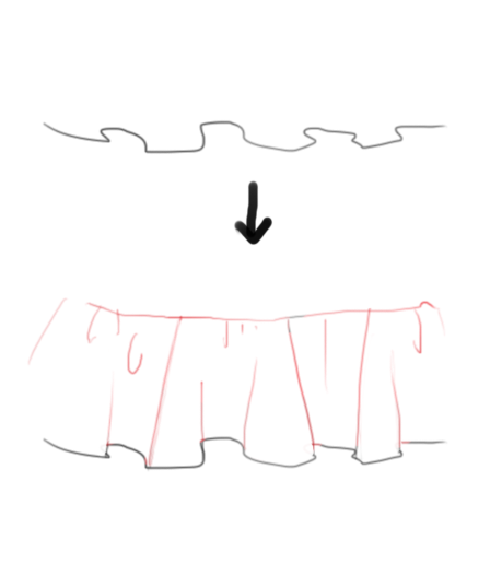 how to draw ruffles