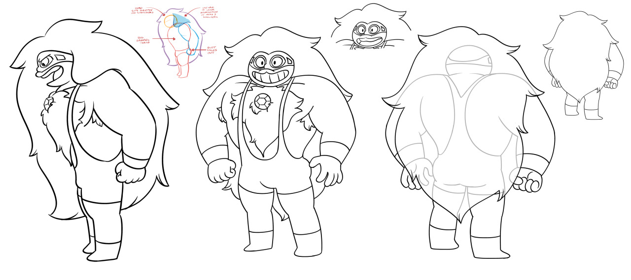 A selection of Character designs from the Steven Universe episode: “Tiger Millionaire”