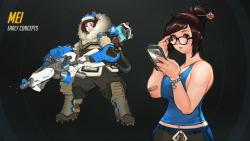 lordaardvarksfm:  My dislike of Overwatch is not hidden. However, I recently came across this picture: And have come to the conclusion that Mei is fucking gorgeous. Wide hips, relatively thin waist, large breasts, and a cute-as-all-hell face. She’s