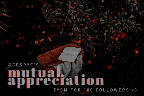 cespye:heyo friends, i recently hit 100 followers which is kinda a big deal to me so i wanted to say