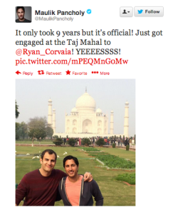 gaywrites:  Just a couple of months after coming out publicly, 30 Rock’s Maulik Pancholy is engaged! Congrats, you two! 