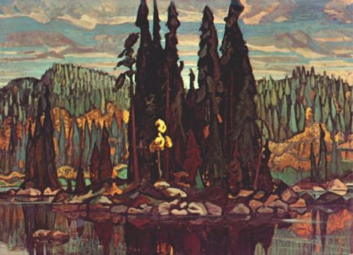 Isles of Spruce  (Sand Lake- Algoma)  -    Arthur Lismer ,1922Canadian, 1885-1969oil on canvas, 47 x