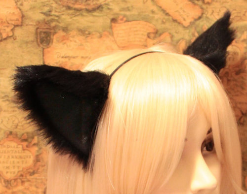 black catkin for anon black cat moveable ears headband black cat long sleeved shirt black cat print 