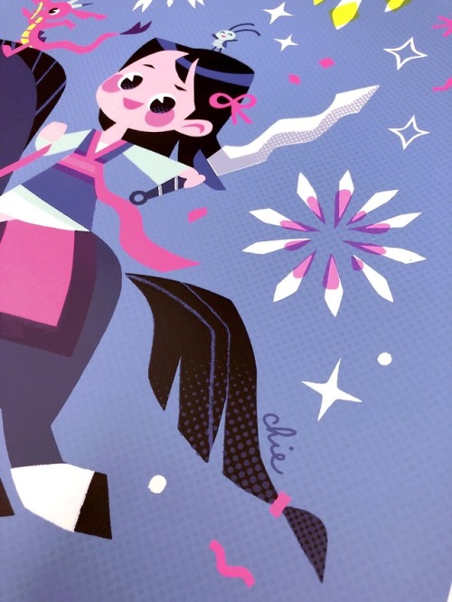 Heads up that my official Disney Mulan print (by Cyclops Print Works) is now online and you can purc