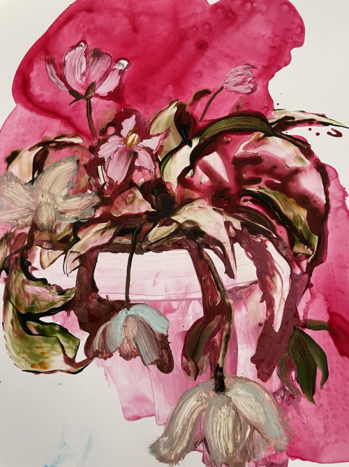 wtxch:Ilana Manolson (Canadian, b. 1956)Hellebore 2, 2020Acrylic on Yupo paper