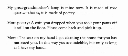 Sarah Manguso, From Address To An Absent Lover