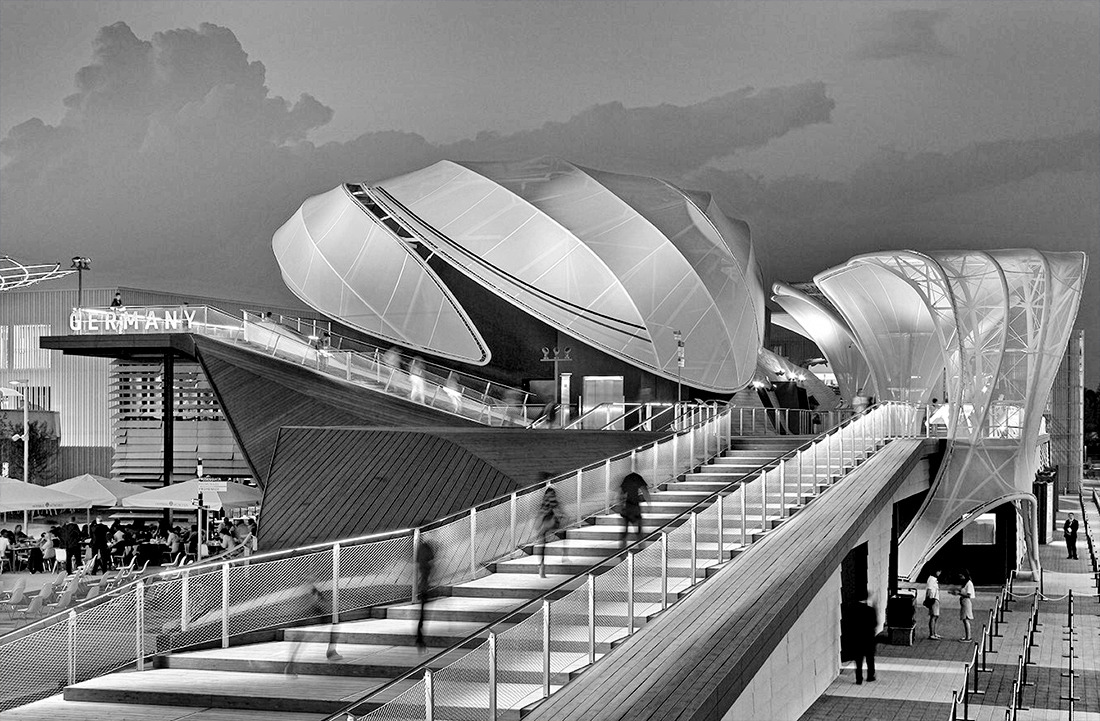wmud:  schmidhuber + milla and partner + nussli - germany pavilion, milan expo, 2015