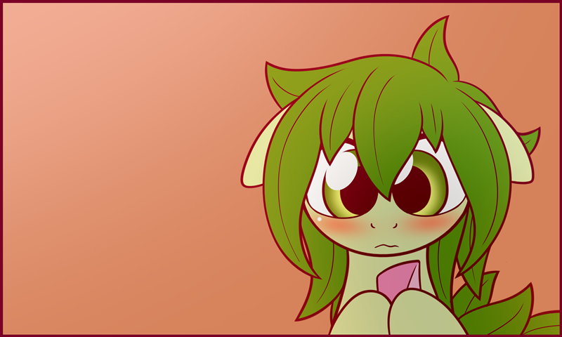 ask-laichi:“Yeh…” /)^w^(\ Chi and Flower under a tree. @askflowertheplantponi 