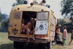 the60sbazaar:  An overcrowded hippie bus