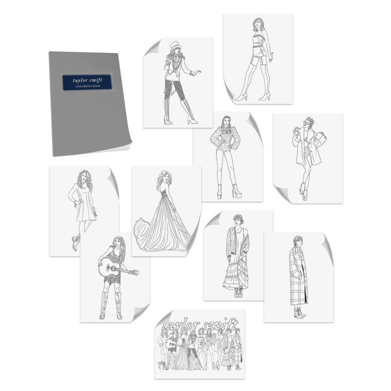 Every Piece of Taylor Swift Merch — Taylor Swift Eras Coloring Book $15