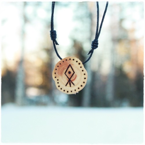 Water element amulet made in shamanic runes. Only one for grabs at Loitsu Crafts on Etsy.