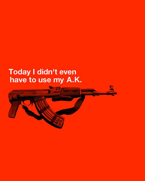 emvisual:  Me and my AK.  It was a good day :)